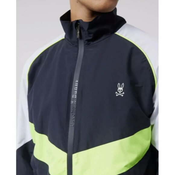 Psycho Bunny Wasco Colour Block Zip Track Jacket Navy ( 3XL ) - Picture 2 of 7
